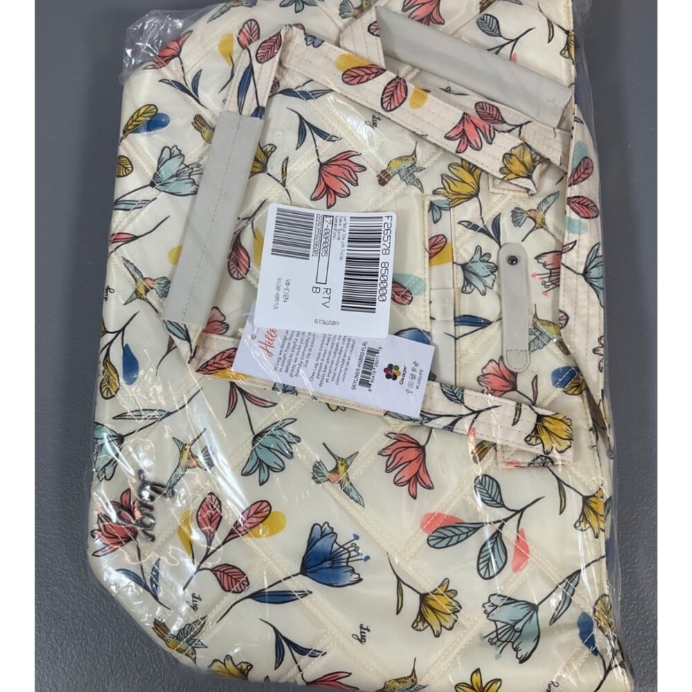 Lug Skyliner Tote Bag - Waterproof Multicolor Unisex, Travel-Ready with Hummingb - Picture 2 of 8